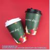 Buy cheap 12 Oz Christmas Paper Cups Disposable Coffee Cups, Red Green Coffee Cup Christmas Holiday Party Supplies from wholesalers