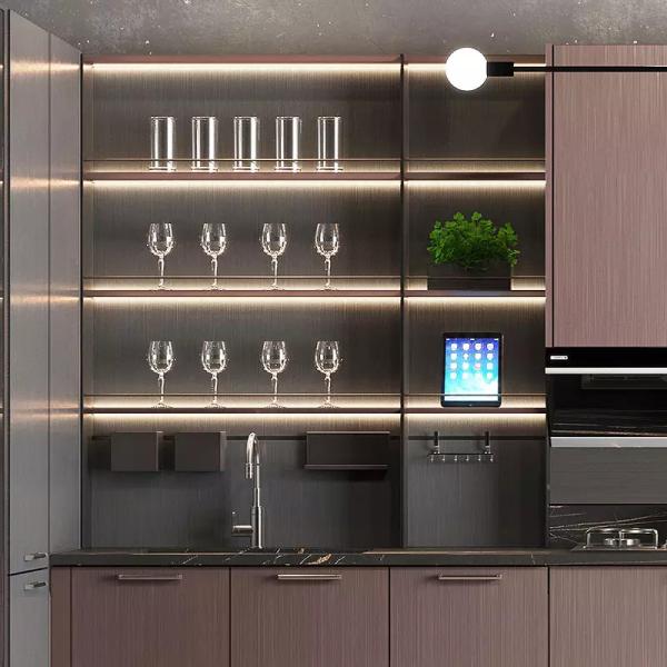 Buy cheap American Modern Luxury Stainless Steel Kitchen Cabinets Modular Accessories from wholesalers