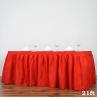 Buy cheap Coral Red Disposable Table Skirting For Birthday Party / Banquet from wholesalers