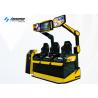 Buy cheap Black And Yellow Colour 9D Virtual Reality Simulator Three Person 3500W from wholesalers