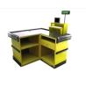 Buy cheap Supermarket Fast Checkout Counter / Cash Register Table Counter 1100×1100×850 mm from wholesalers
