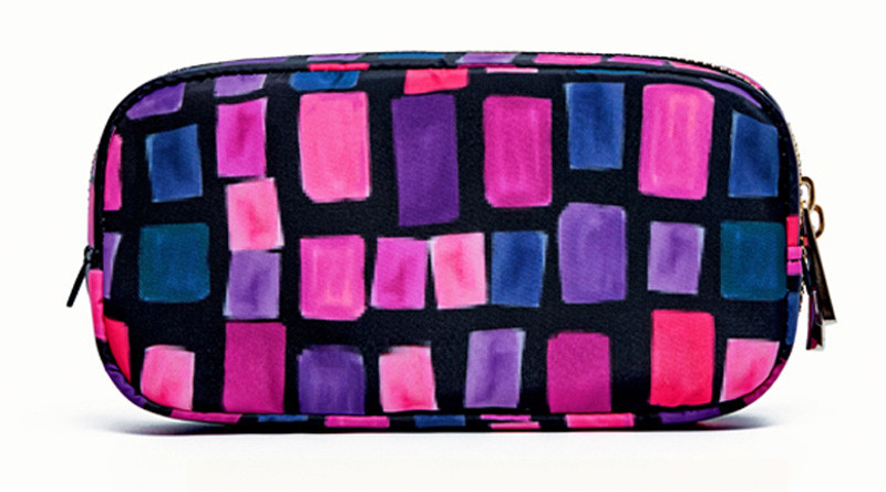 Custom Women Travel L19*D7*H8.5Cm Polyester Toiletry Bag