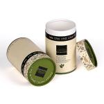 Full Color Printed Large Green Paper Tube Container Cylinder Cardboard Packaging