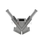 Gate Gravity Diverter Valve Two Way For Gravity Flow Double Knife