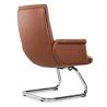 Buy cheap Ergonomic Office Chair Flexible Chrome Wheel Convenient Pu Leather Swivel Boss Manager Staff Modern Revolving Chair ﻿ from wholesalers