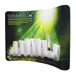 Commercial Trade Show Backdrop Displays 10 Ft Curved Fire Resistant Smooth