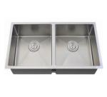 1.0mm 1.2mm Double Bowl Undermount Handmade Kitchen Sink 20 Guage