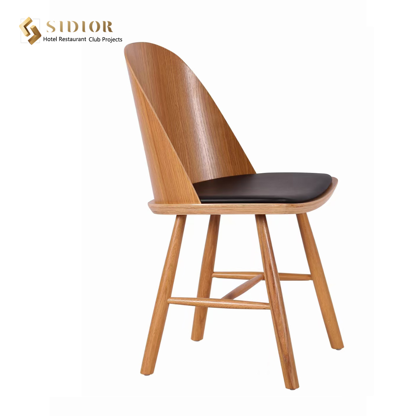 Solid Wood Dinning Chair, Top Quality Dinning Chair, Hotel Chair, Restaurant Chair, PU Leather Upholstery