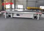 45 Tons Battery Transfer Cart Steerable Steel Shop Floor Rail Trolley For