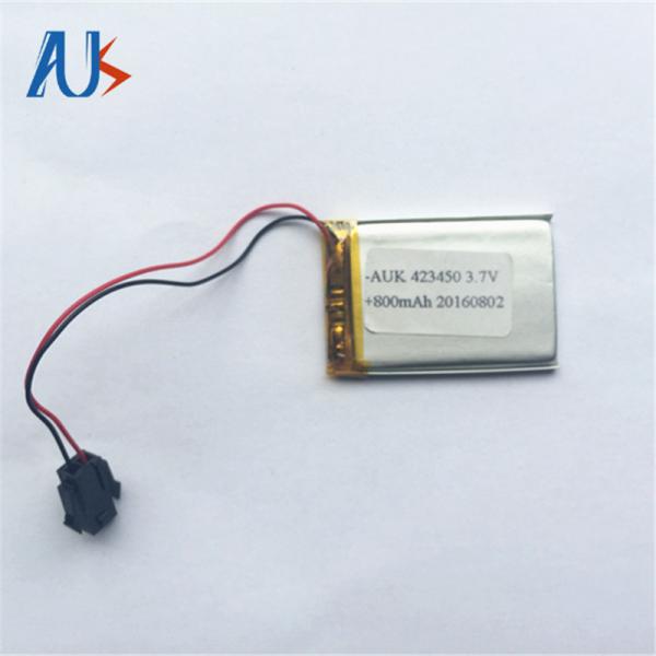 Buy cheap OEM Rechargeable Li Ion Battery 3.7v 800mah 423450 Customize from wholesalers