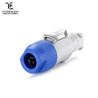 Buy cheap 3Wires PBT Plug Cable, 3 Pin Blue Plastic Shell Electrical Cable Input Output Connectors for LED Display Screen product