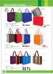 Private lable promotional nonwoven shopping bags, nonwoven fabric polyester