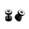 Buy cheap Korean fashion jewelry shinny round shaped white star studs earrings from wholesalers