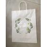 Buy cheap Custom logo hot foil stamping shopping bag kraft paper bag with twisted handle from wholesalers
