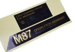Custom self adhesive vinyl gold foil logo embossed bottle sticker label sheet