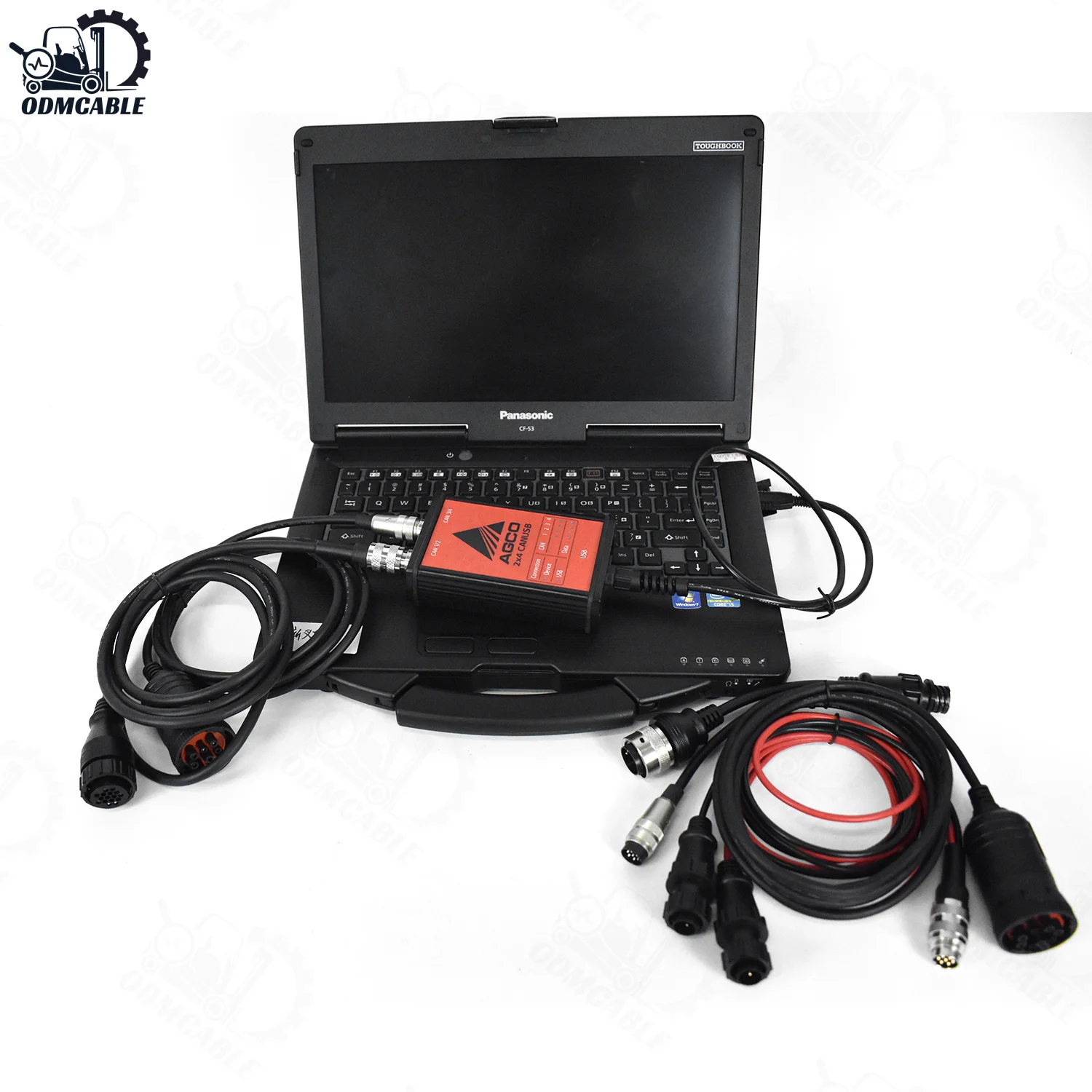 2024 Electronic Diagnostic Tool For AGCO CANUSB EDT Interface Heavy Duty Agricultural Diagnosis Scanner+CF53