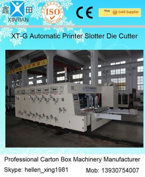 Buy cheap Speed 120 Pieces / Min Carton Making Machine Water Ink Flexo Printer Slotter from wholesalers