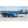 Buy cheap 3 Axle 6m 20ft Skeleton Trailer Truck 20ft Skeletal Trailer For Sale from wholesalers