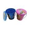 Buy cheap Mini Embossed Christmas Tin Pail Buckets With Lid And Handle Candy Holiday Packaging from wholesalers