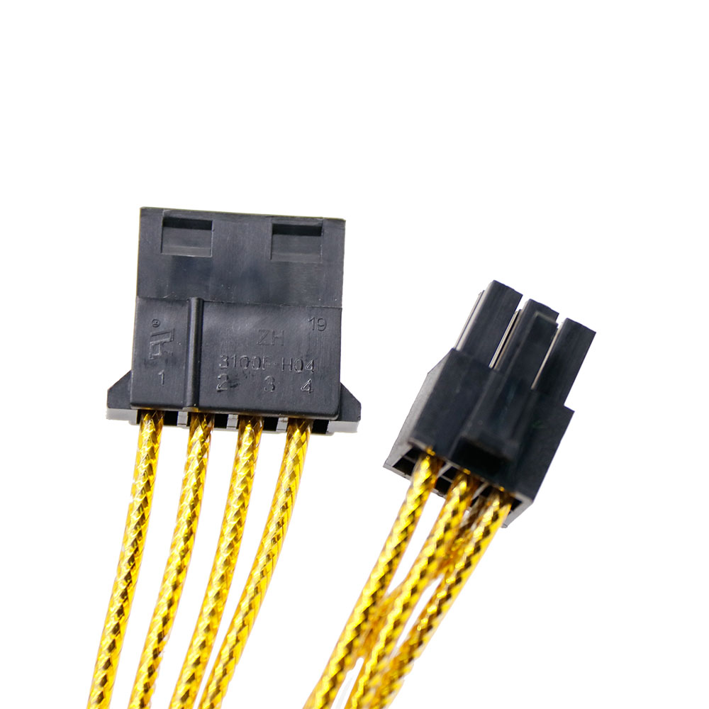 Braided Modular Cable Kits 24Pin 8pin 6pin PSU Cable Power Supply Sleeved Extension Cable length 630mm
