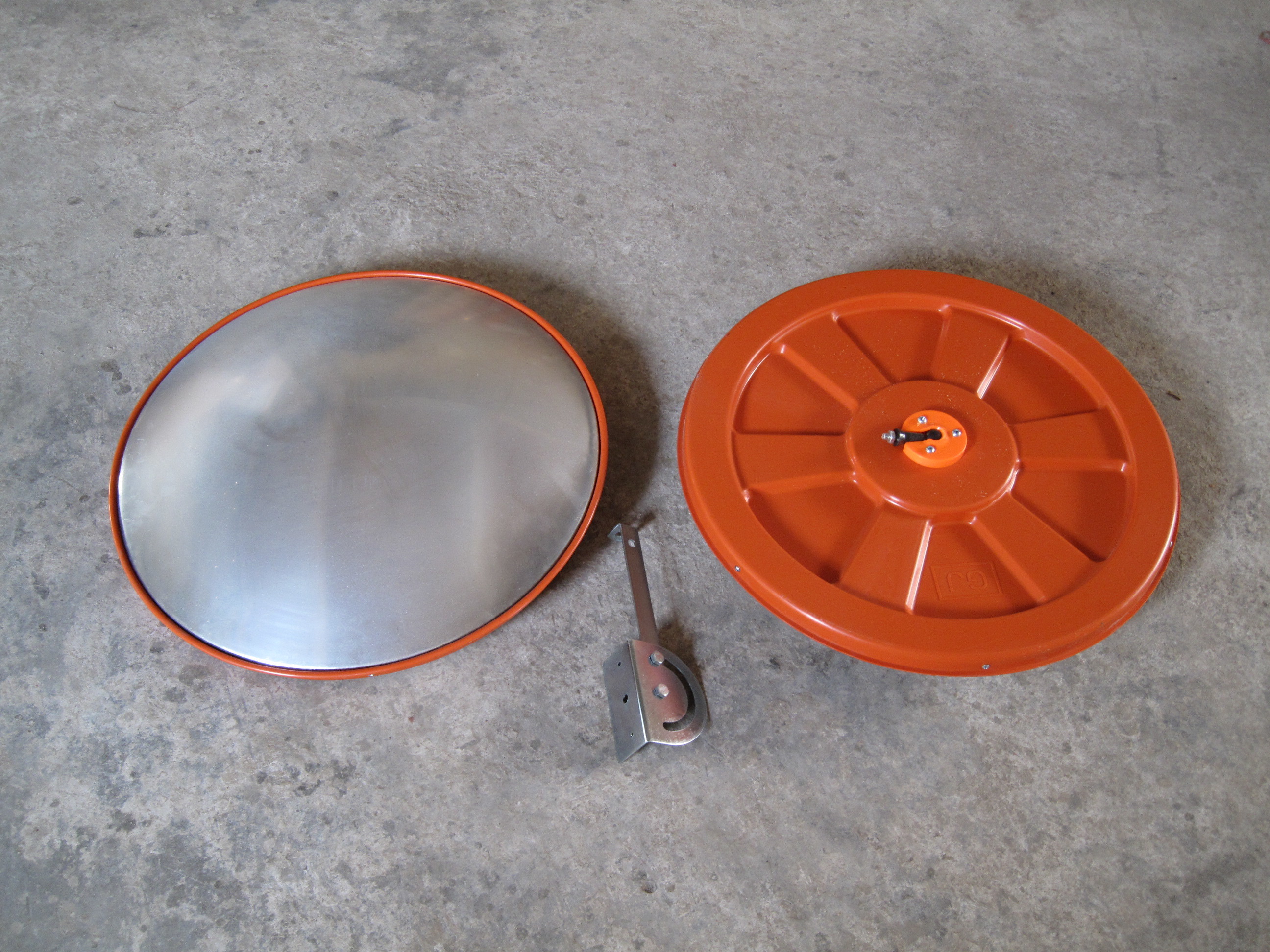 1200mm 160 Degree View Orange High Visible Convex Safety Mirror