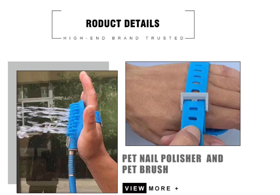 Sustainable Dog Shower Sprayer Head OEM Handheld Pet Shower