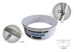 Hanging Tension Fabric Banner Stands Digital Prinitng Flat Round Shape