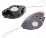 22 Mm FTTH Fiber Optic Fiber Optic Drop Cable Clamp Plastic Housing Material
