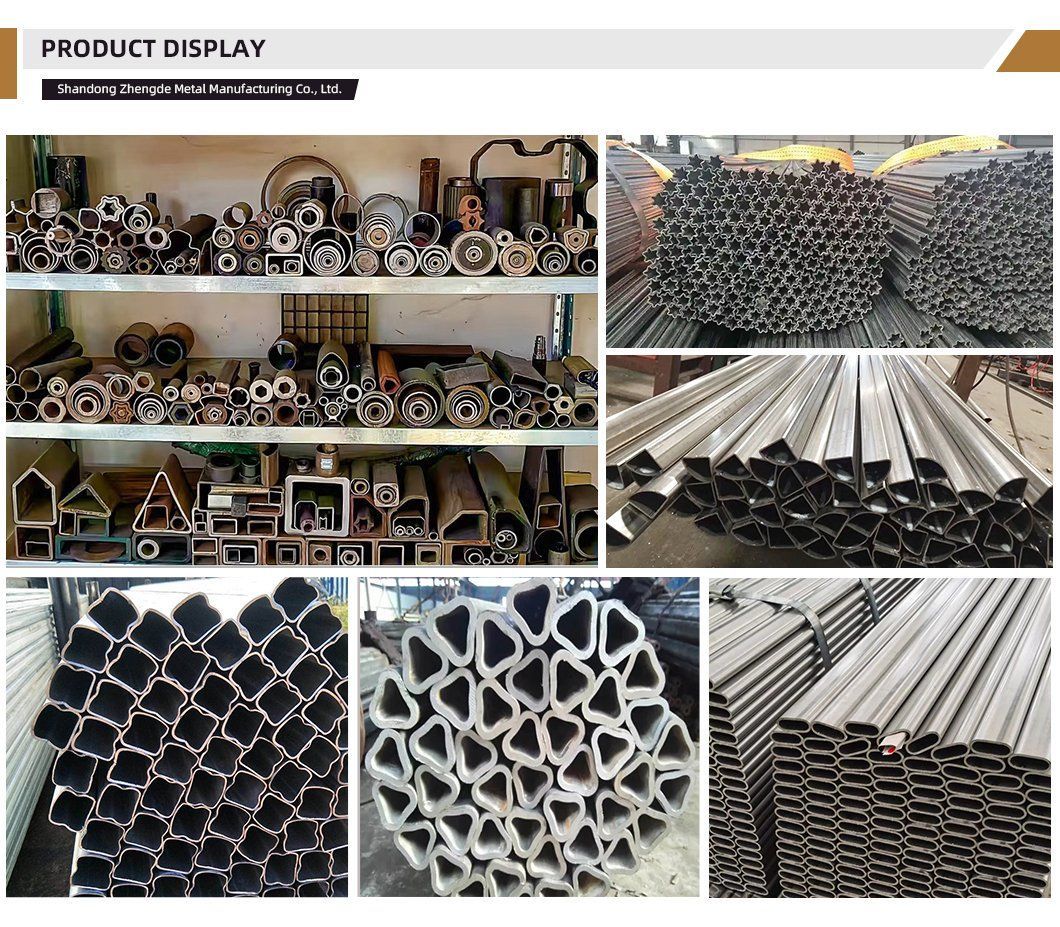 Galvanized Special Shaped Carbon Steel Pipe Oval Straight Steel Tube