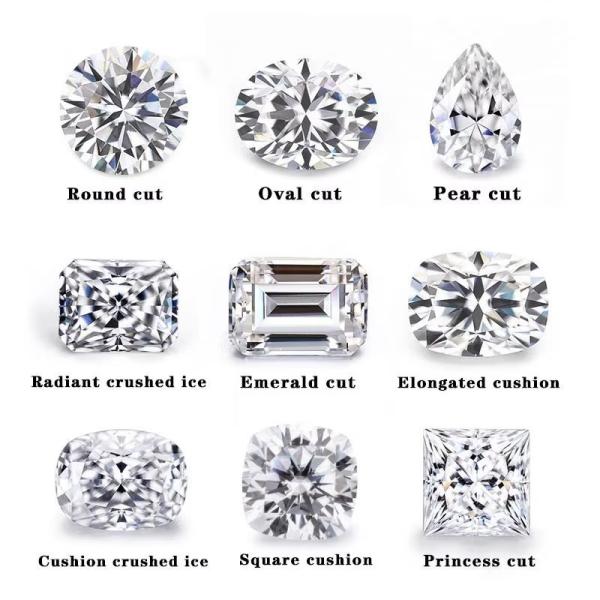 Lab Grown Loose Moissanite Diamond VVS Certificate 7-Carat Bright Custom