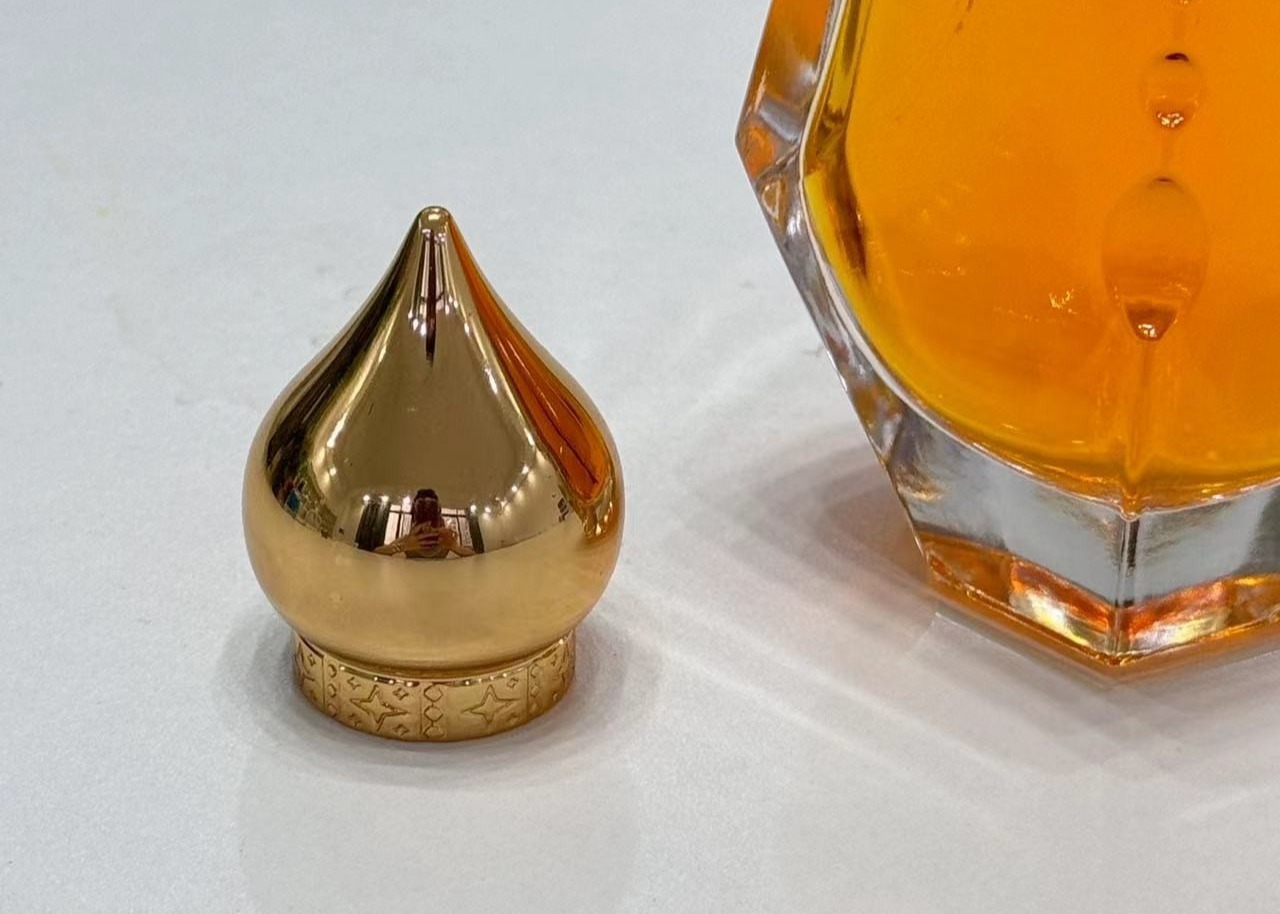 Elegant Zinc-Alloy Perfume Bottle Caps Simple Design Perfume Cover