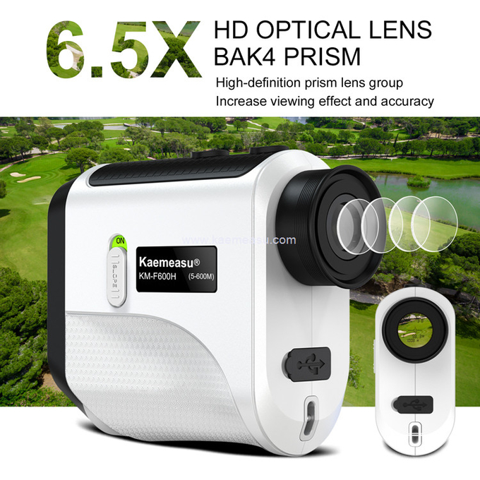 kaemeasu 6.5X Magnification Range Finder Angle Measuring Flagpole Lock Golf Rangefinder F600