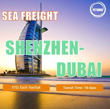 Buy cheap 18 Days International Sea Freight Logistics From Shenzhen China To Dubai UAE from wholesalers