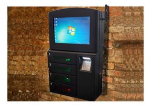 Wholesale Wall Mounted Outdoor Mobile Phone Charging Station , Touch Screen Electronic Charging Station For Advertising from china suppliers