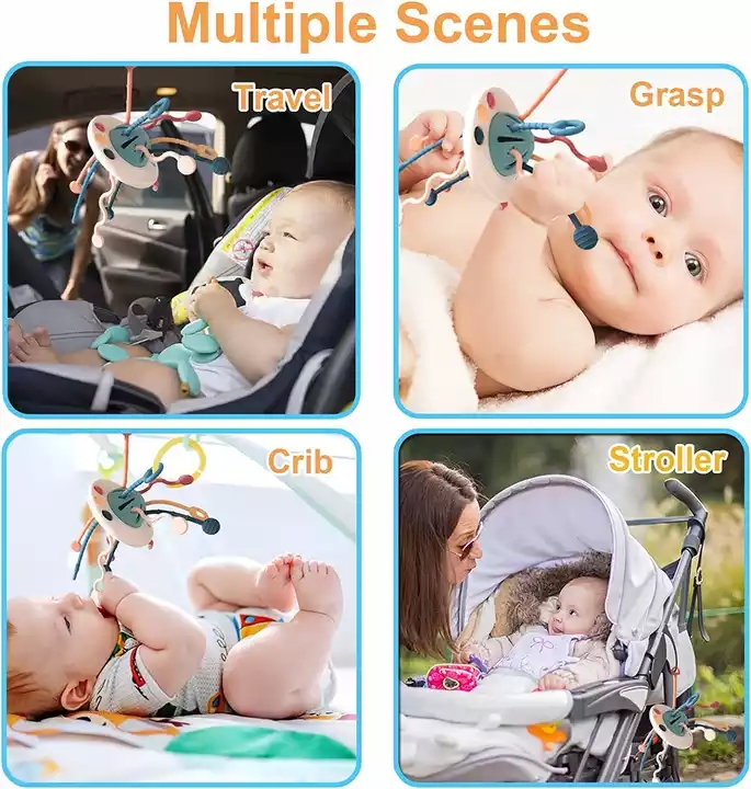 OEM Children'S Educational Toy BPA Free Silicone Sensory Teething Toys