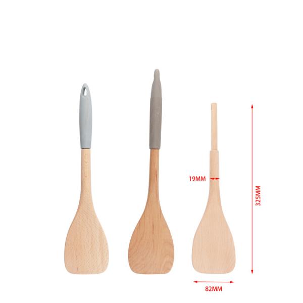 Cooking Utensils Set Nonstick Pan Kitchen Utensils Wooden Spatula Durable