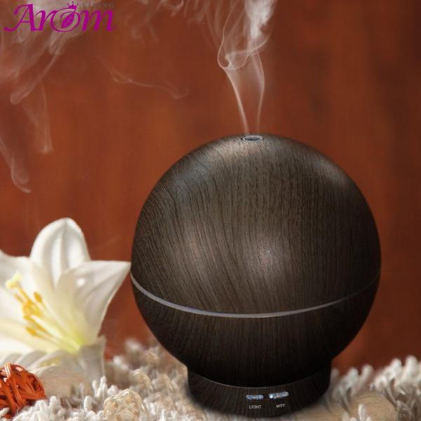 Buy cheap 400ML Sphere Dark Wood Grain Ultrasonic Air Humidifier Purifier Aroma Diffuser from wholesalers