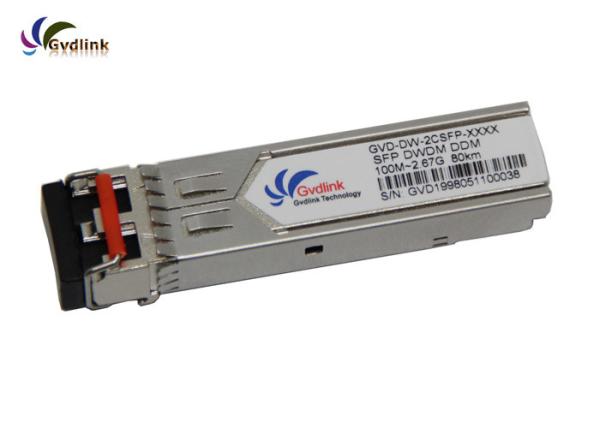 Buy cheap DWDM-2CSFP-Xxxx Compatible 80km SFP+ Fiber Transceiver from wholesalers