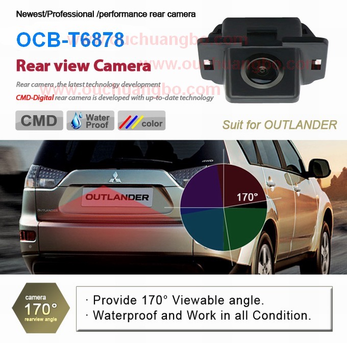 Ouchuangbo Special wide angle 170 degree rear view camera Mitsubishi Outlander OCB-T6878