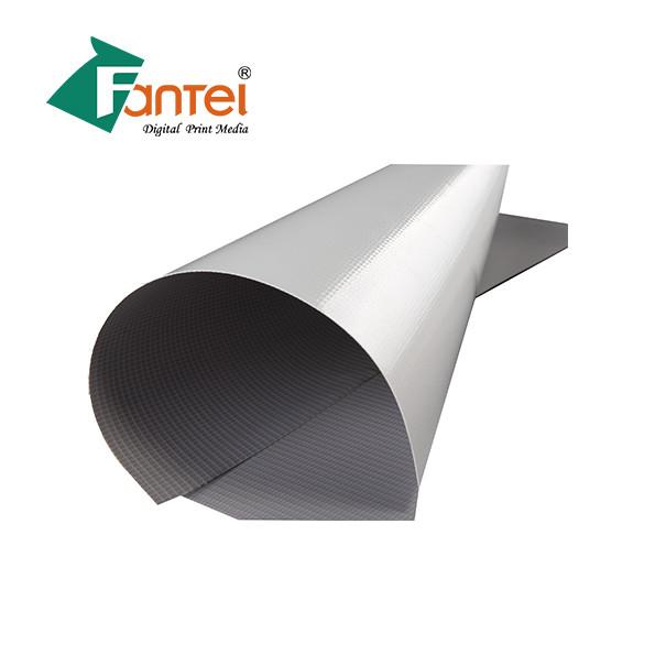 Buy cheap 500X500 340g outdoor PVC Banner Rolls Grey 5 Meter Self Cleaning from wholesalers