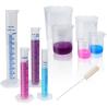 Buy cheap Plastic Graduated Cylinders And Beakers 5 Pipettes, 10ml 25ml 50ml 100ml Cylinders, 50ml 100ml 250ml 500ml 1000ml from wholesalers