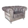 Buy cheap Vintage Leather Distressed Chesterfield Deconstructed Sofa from wholesalers
