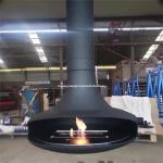 Fireplace Wood Burning Hanging Suspended Fireplace Roof Ceiling Fireplace Wood