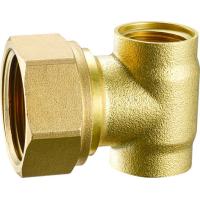 Buy cheap 6016 Three Way End Piece Brass Manifold Parts With Female Screwed Flexible Nut product