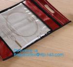swimwear PVC vinyl Bag with slider zipper, frosted pvc zipper envelop document
