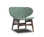 Custom Made Eco Friendly Wood And Fabric Dining Chairs For Cafes / Bar / Meeting