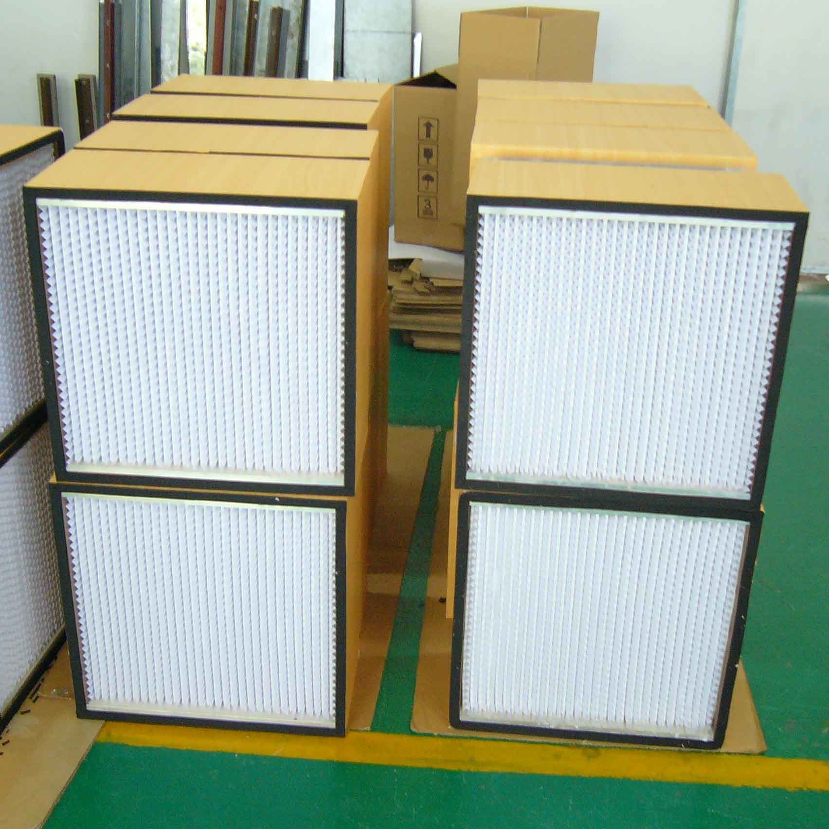 99.97% Replacement Deep Pleated HEPA Air Filter With Paper Seperator Rohs