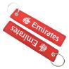 Buy cheap Red White Aviation Tag Keychain Customizable Double Embroidery Promotional Gift from wholesalers