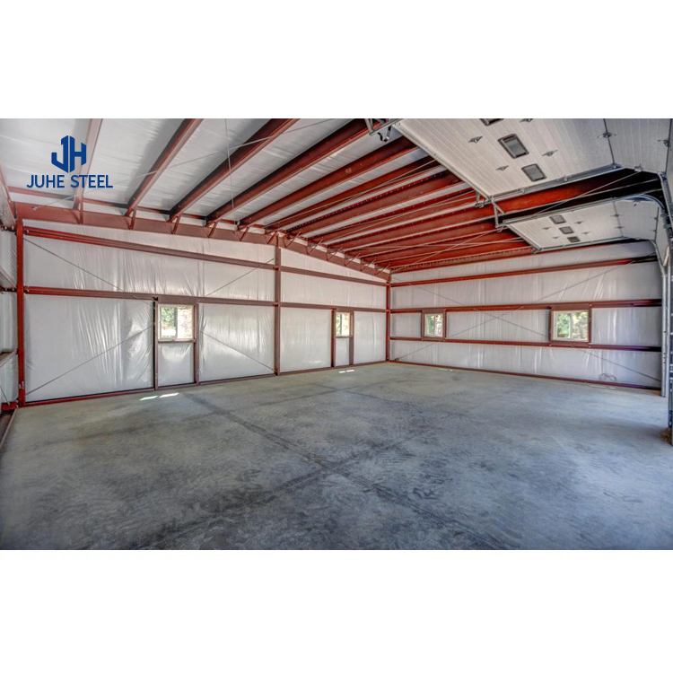 Portable Shelter Prefabricated Metal Car Canopy Garage with Solid H-shape Steel Beam