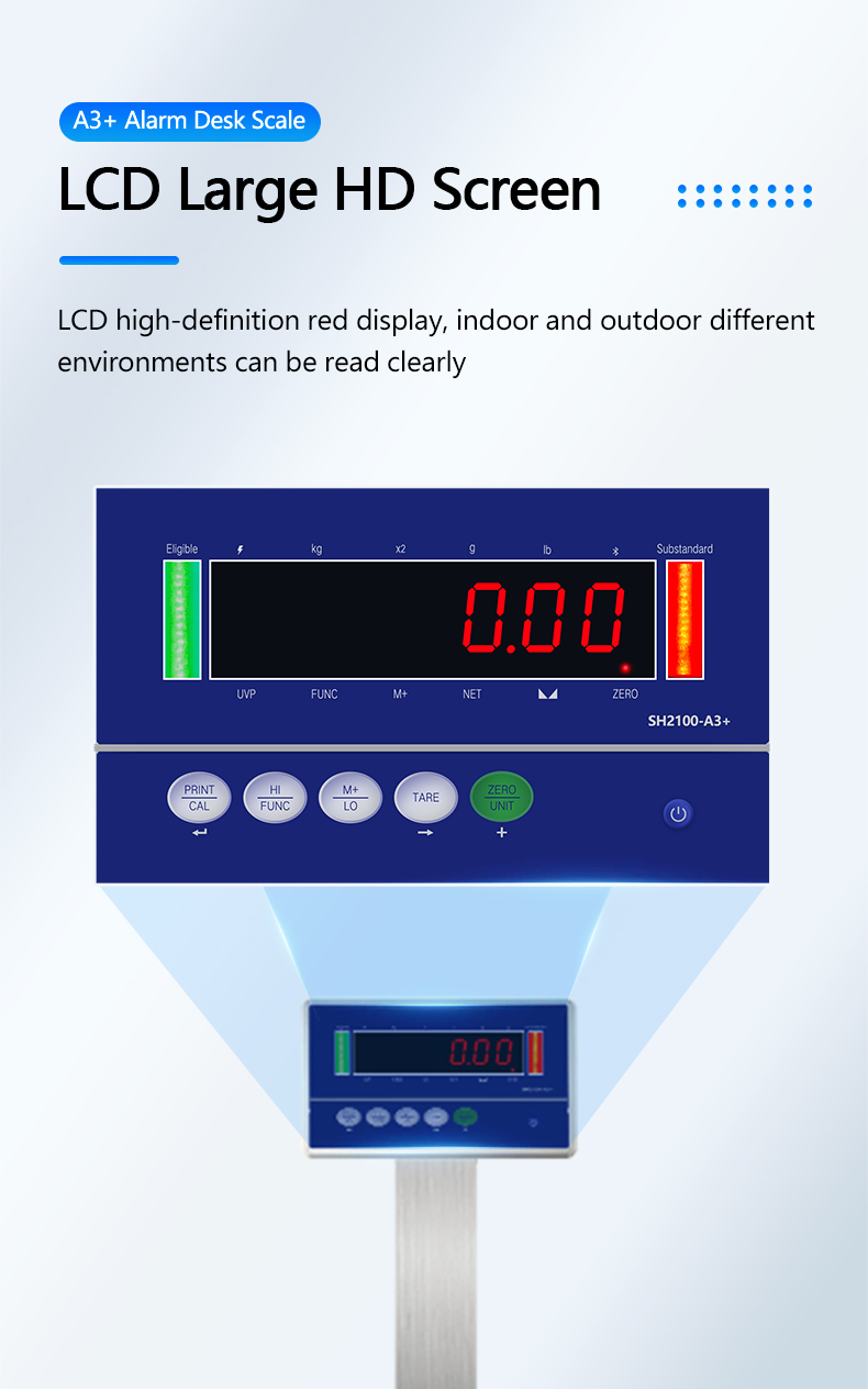 500KG Capacity SOHE A3 Two-Colour Alarm Lights for Electronic Industrial Weighing Scales